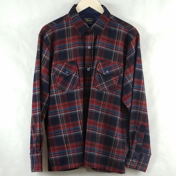 WoolOTheWest Other - Vintage Men's L wool, plaid button up shirt EUC